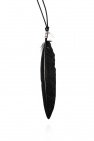 Ann Demeulemeester BLACK Feather necklace