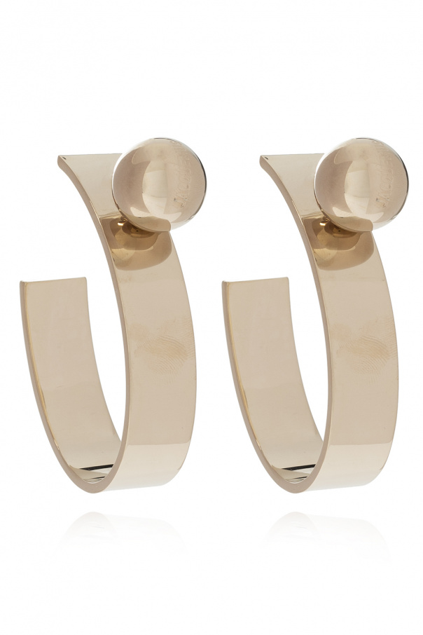 Jacquemus ‘Les Creoles Neve’ brass earrings