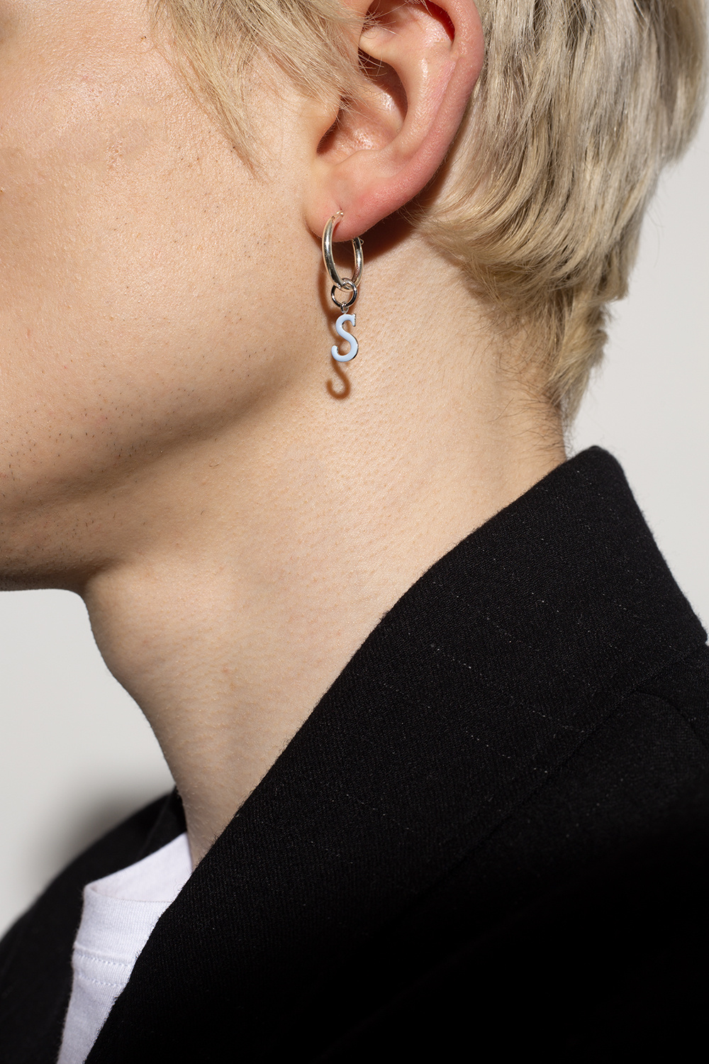 Raf Simons Earrings with logo