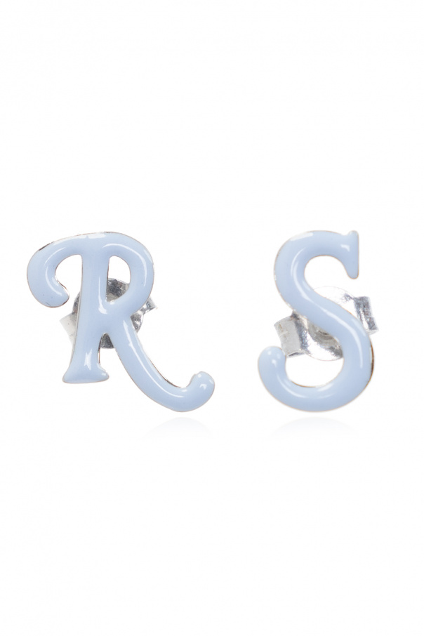 Raf Simons Earrings with logo