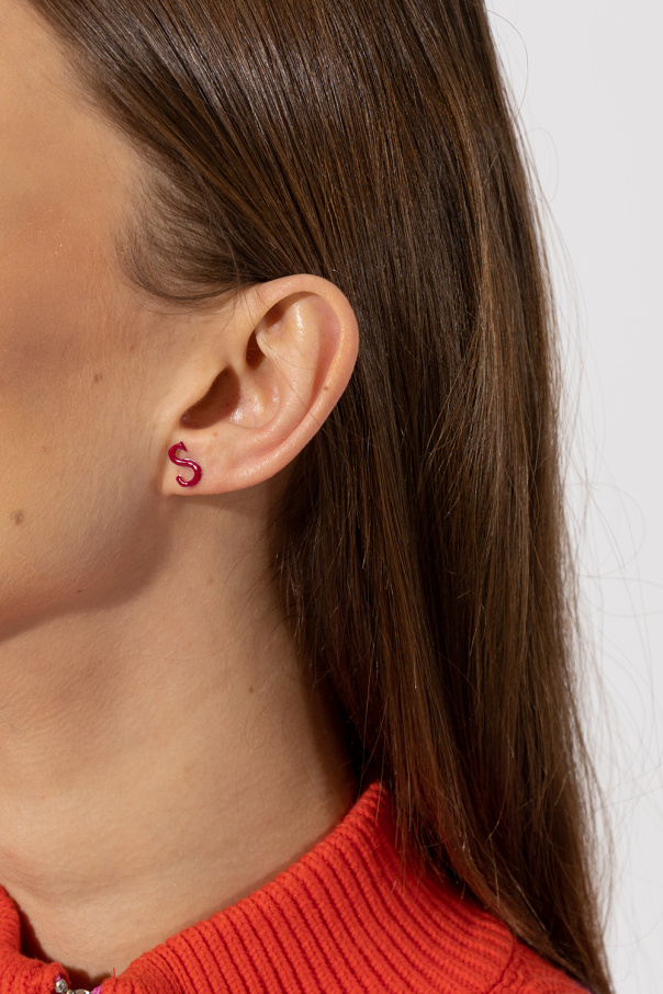 Raf Simons Earrings with logo