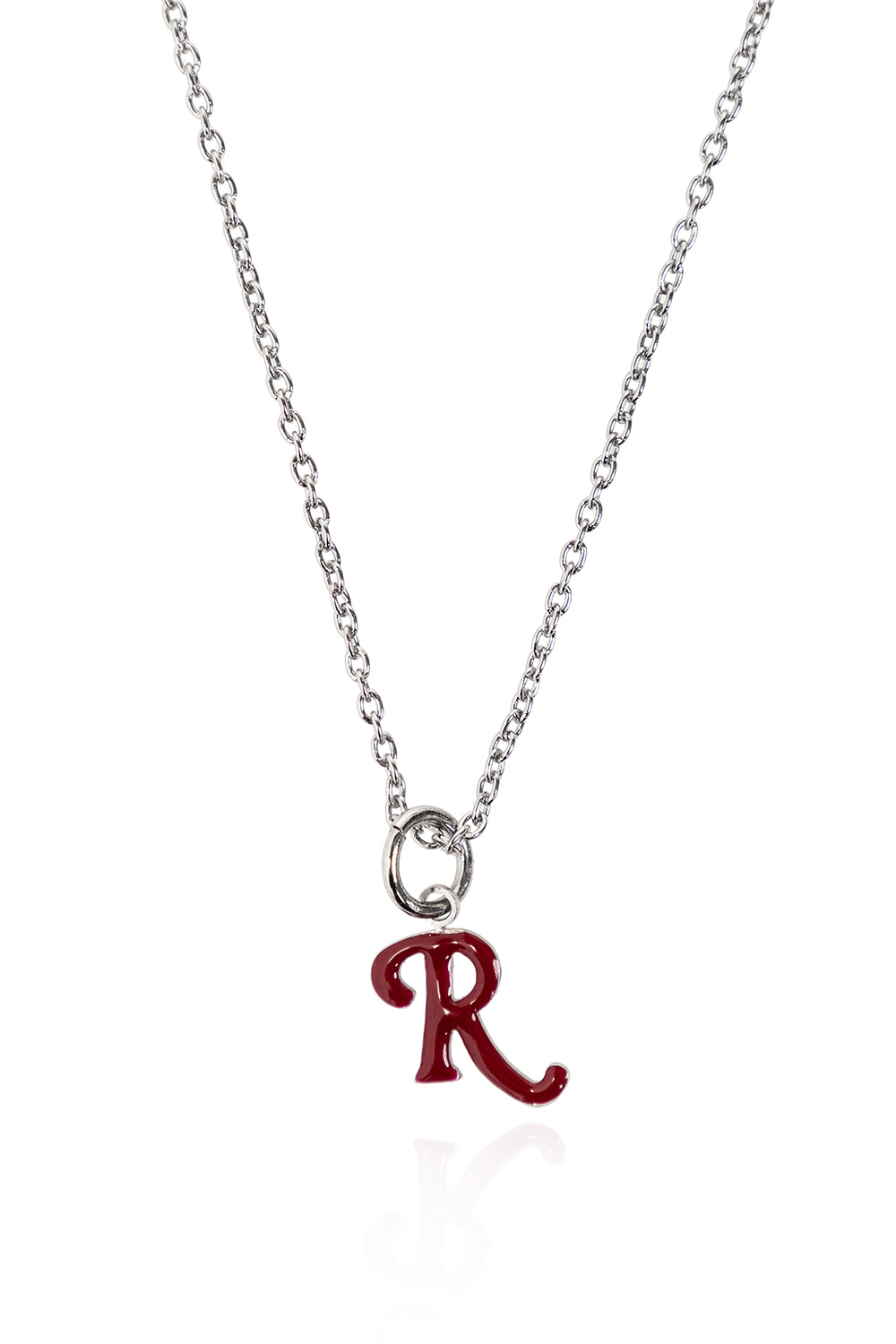 Raf Simons engraved-logo Plaque Necklace