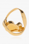 Dries Van Noten GOLD Ring with rhinestones