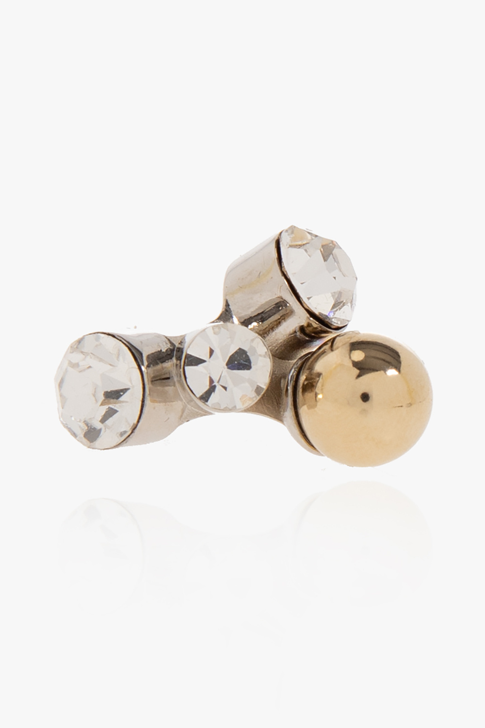 DRIES VAN NOTEN Gold-tone crystal earrings