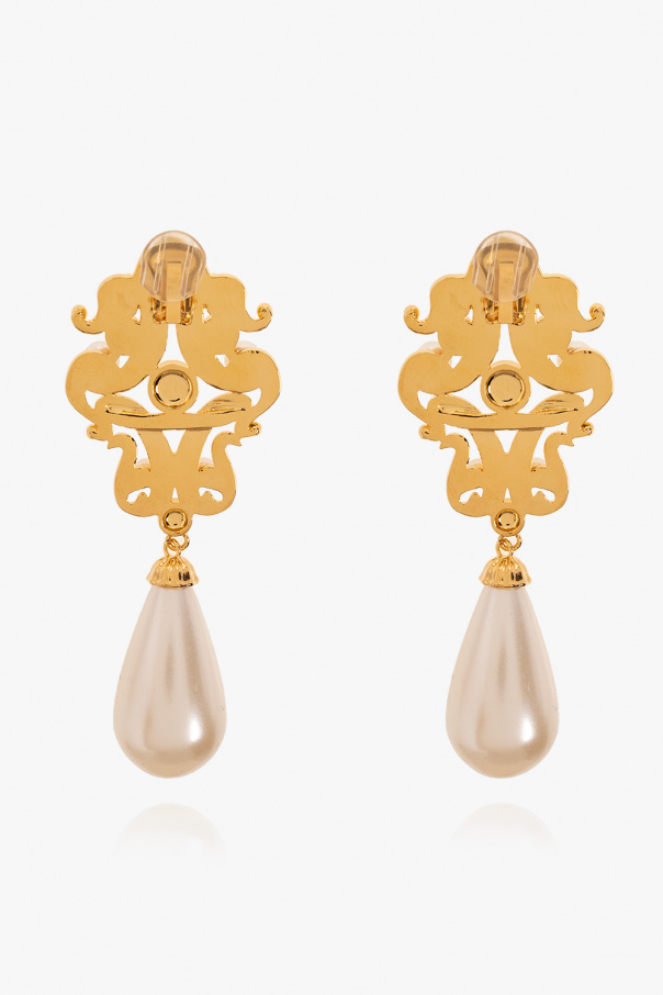 Moschino MOSCHINO PEARL CLIP-ON EARRINGS