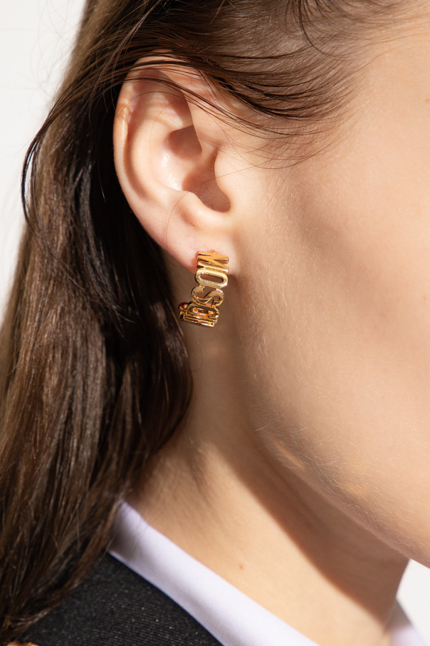 Moschino Logo-shaped earrings