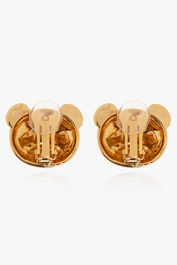 Moschino Clip-on earrings with teddy bear head