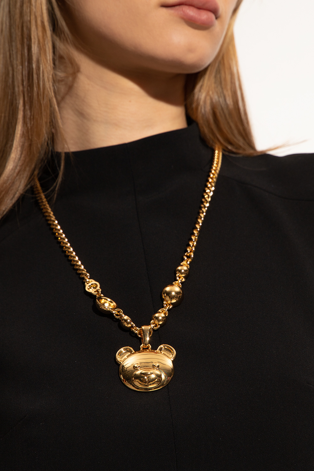 Moschino Necklace with teddy bear head