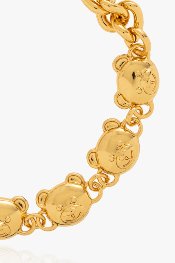 Gold Teddy bear brooch Moschino - GenesinlifeShops GB