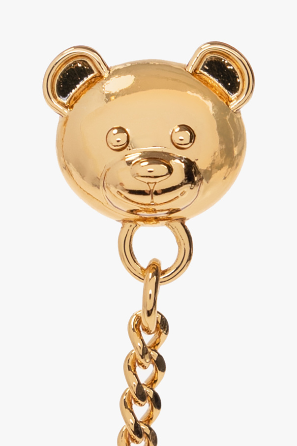 Moschino GOLD Drop earrings with logo
