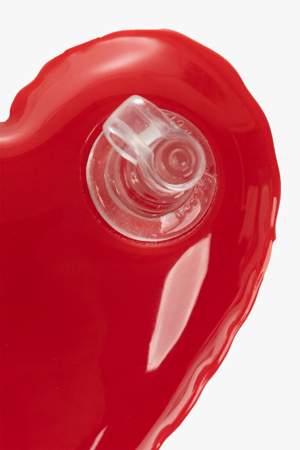 Moschino Inflatable heart charm earrings