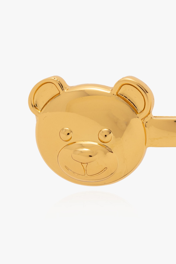Moschino GOLD Hair slide with logo