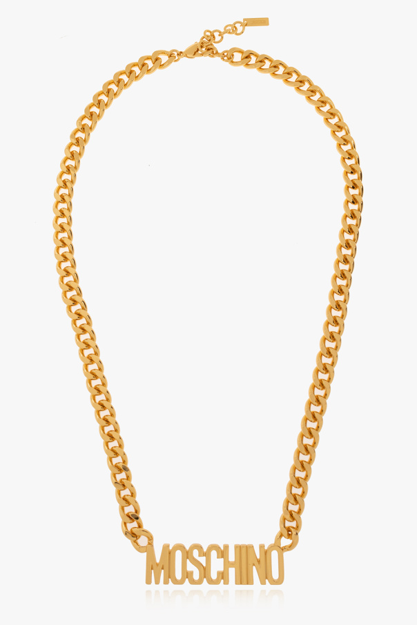 Moschino GOLD Necklace with logo