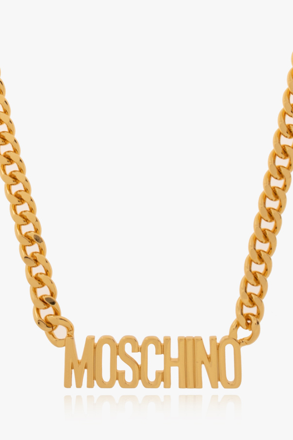 Moschino GOLD Necklace with logo