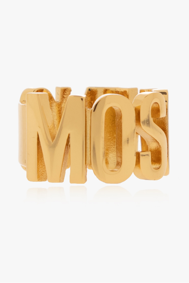 Moschino Logo-shaped ring