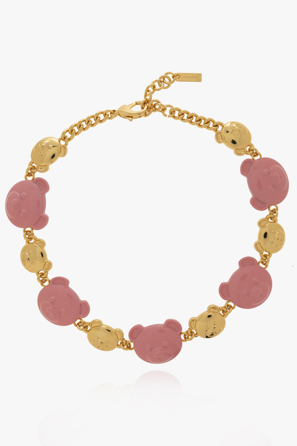 Moschino GOLD Necklace with teddy bear head