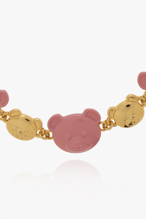 Moschino GOLD Necklace with teddy bear head