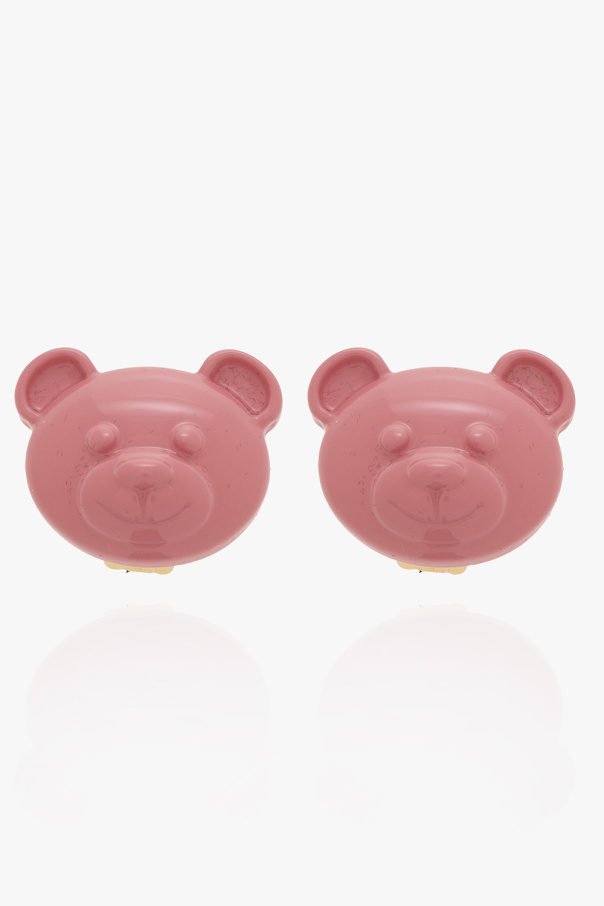 Moschino Teddy bear clip-on earrings