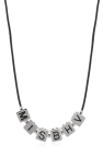 MISBHV SILVER Necklace with logo