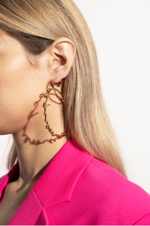 Hoop earrings with logo od Jacquemus