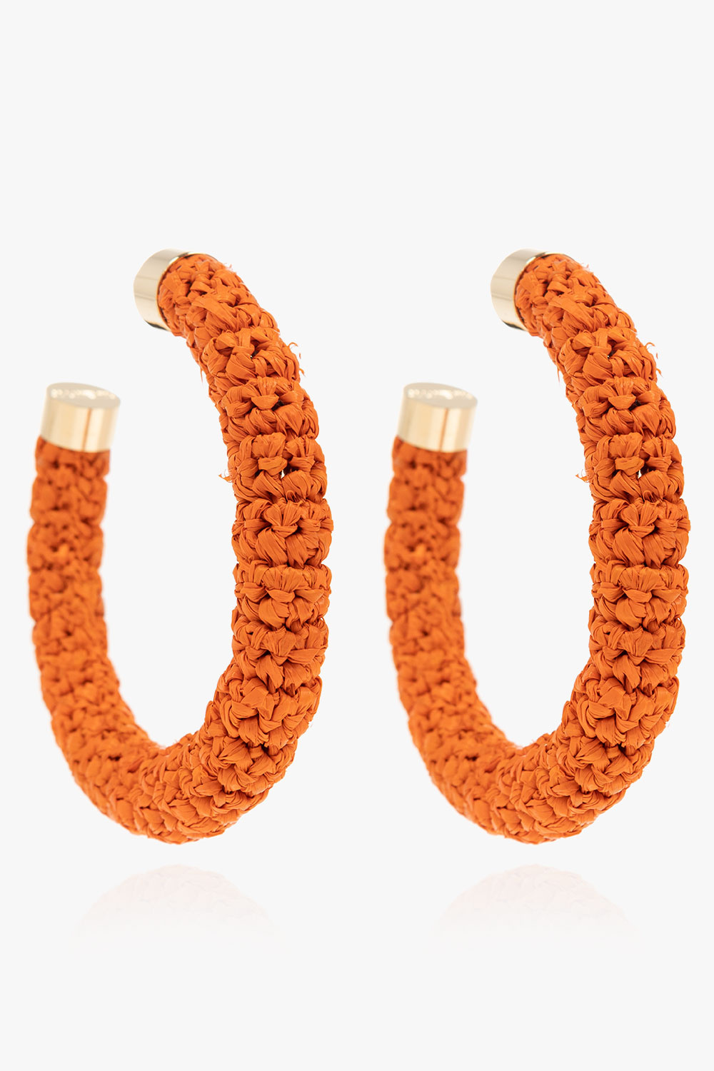 Jacquemus Raffia hoop earrings