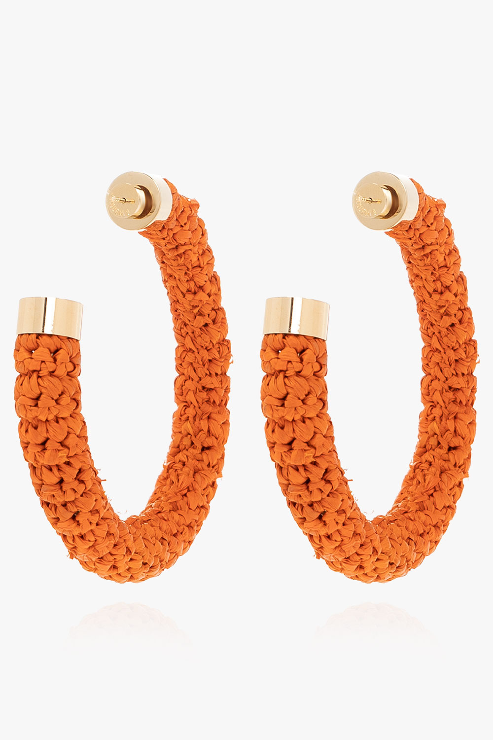 Jacquemus Raffia hoop earrings