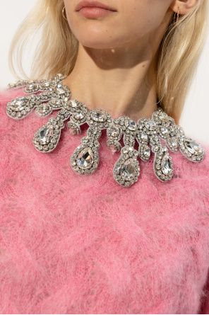 Crystal-embellished necklace od Moschino