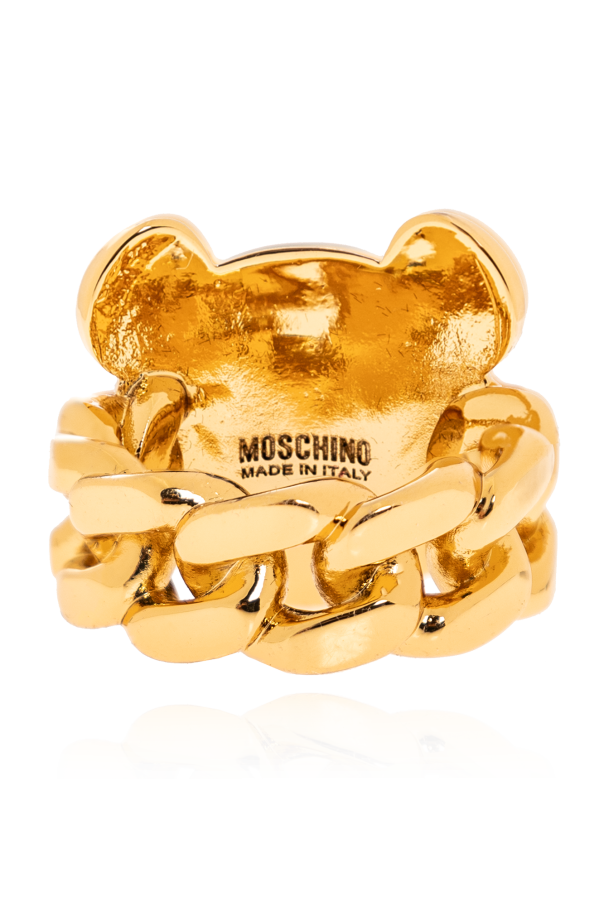 Moschino MOSCHINO RING WITH TEDDY BEAR HEAD