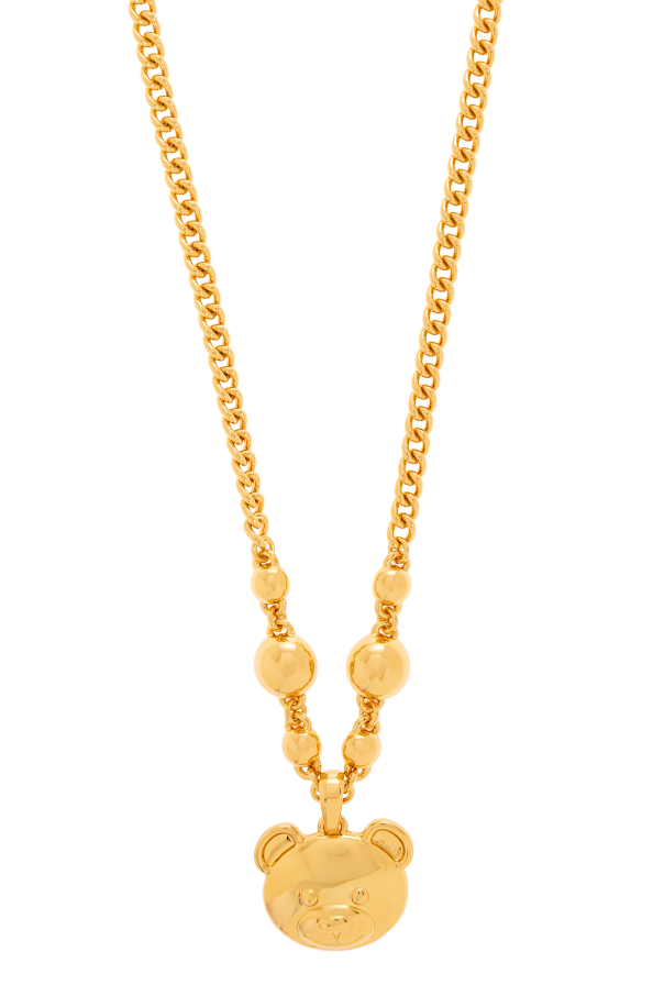 Moschino Necklace With Teddy Bear Head, Women'S, Gold for Women