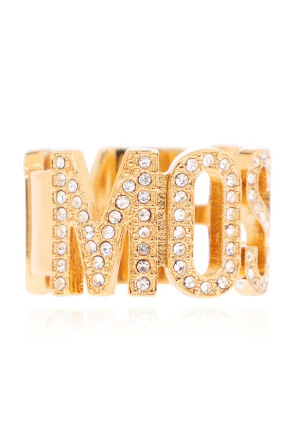 Moschino Pierścień w kształcie logo