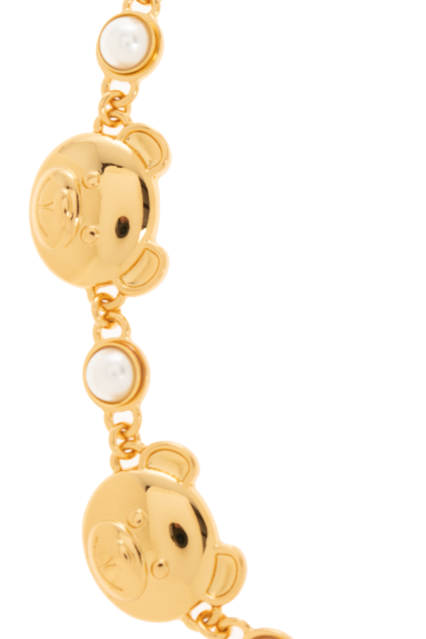 Moschino Teddy bear head necklace