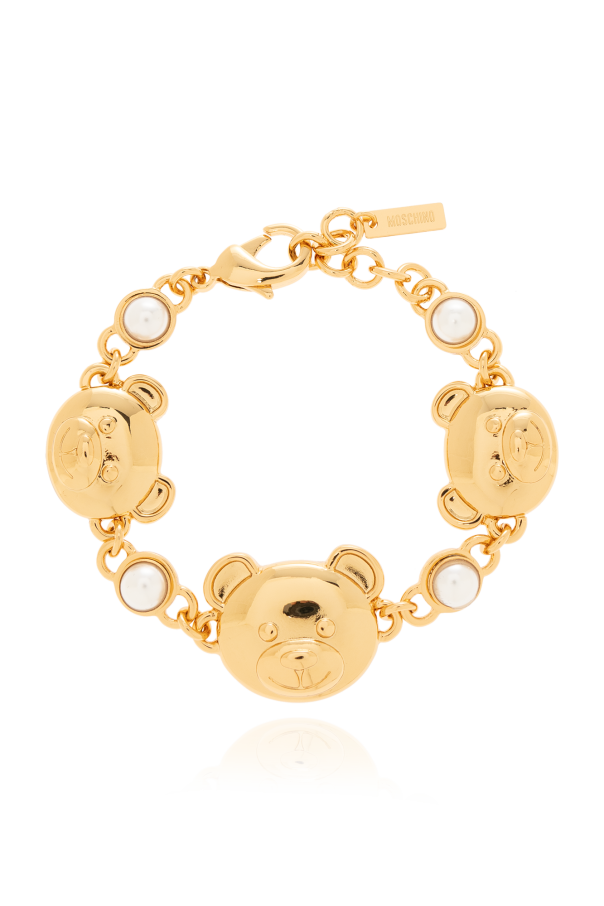 Moschino Bracelet with teddy bear heads