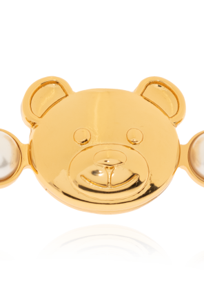 Moschino Teddy bear head brooch