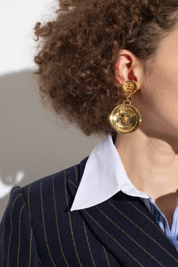 Moschino Button clip-on earrings