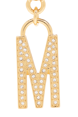 Moschino Crystal clip-on earrings