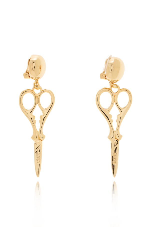 Moschino Scrissors clip-on earrings