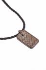 Bottega Veneta BLACK Leather Necklace with Pendant
