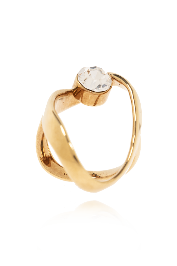 Crystal-embellished ring od Dries Van Noten