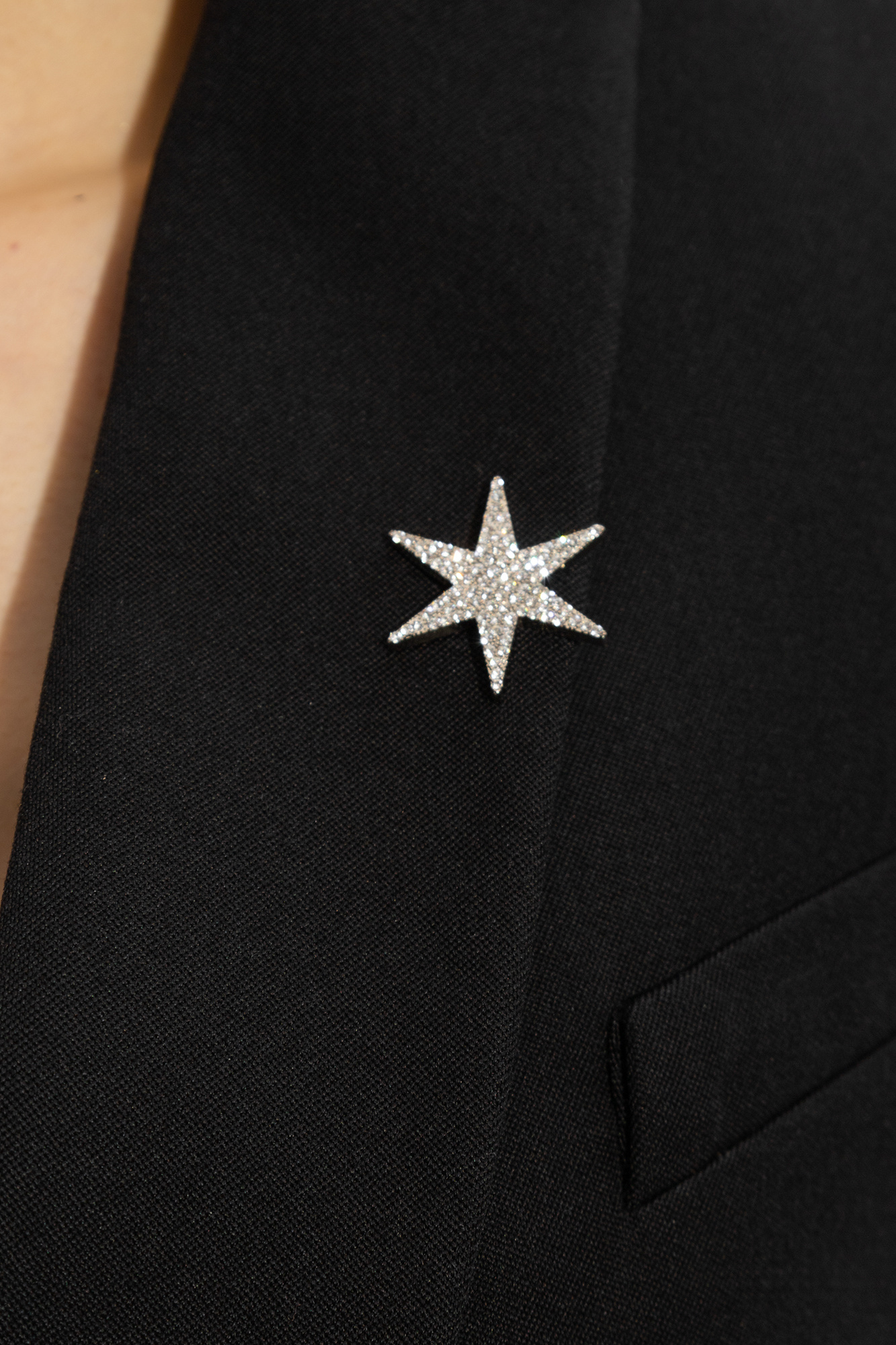 Moschino Star-shaped pin