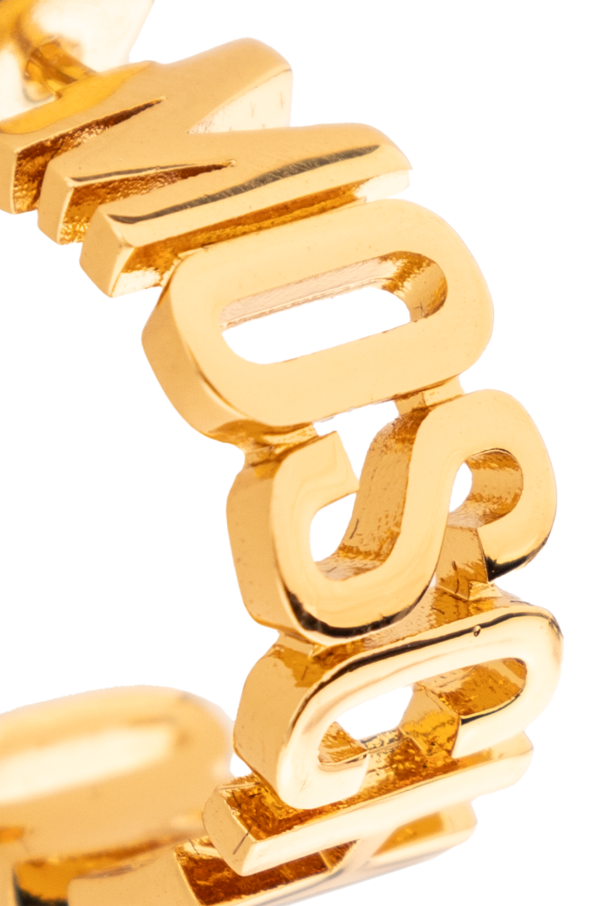 Moschino Logo-shaped earrings