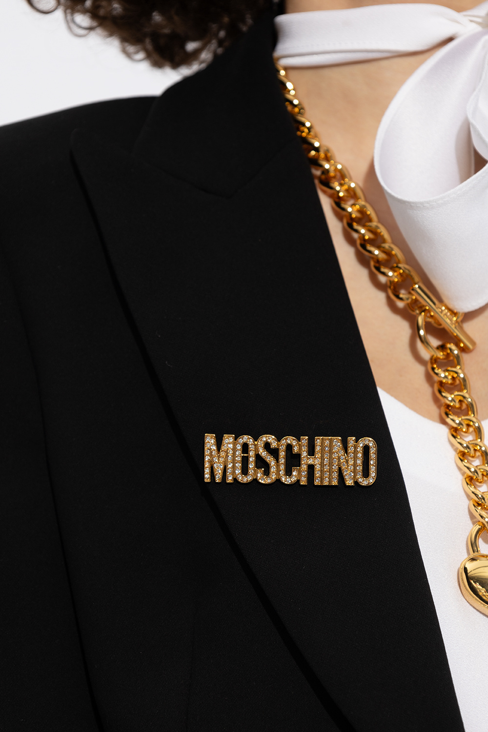 Moschino Brooch with logo