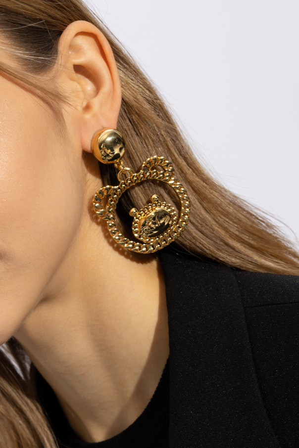 Moschino Clip-on earrings with teddy bear charm