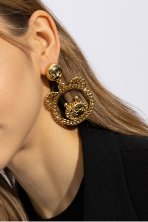 Clip-on earrings with teddy bear charm od Moschino