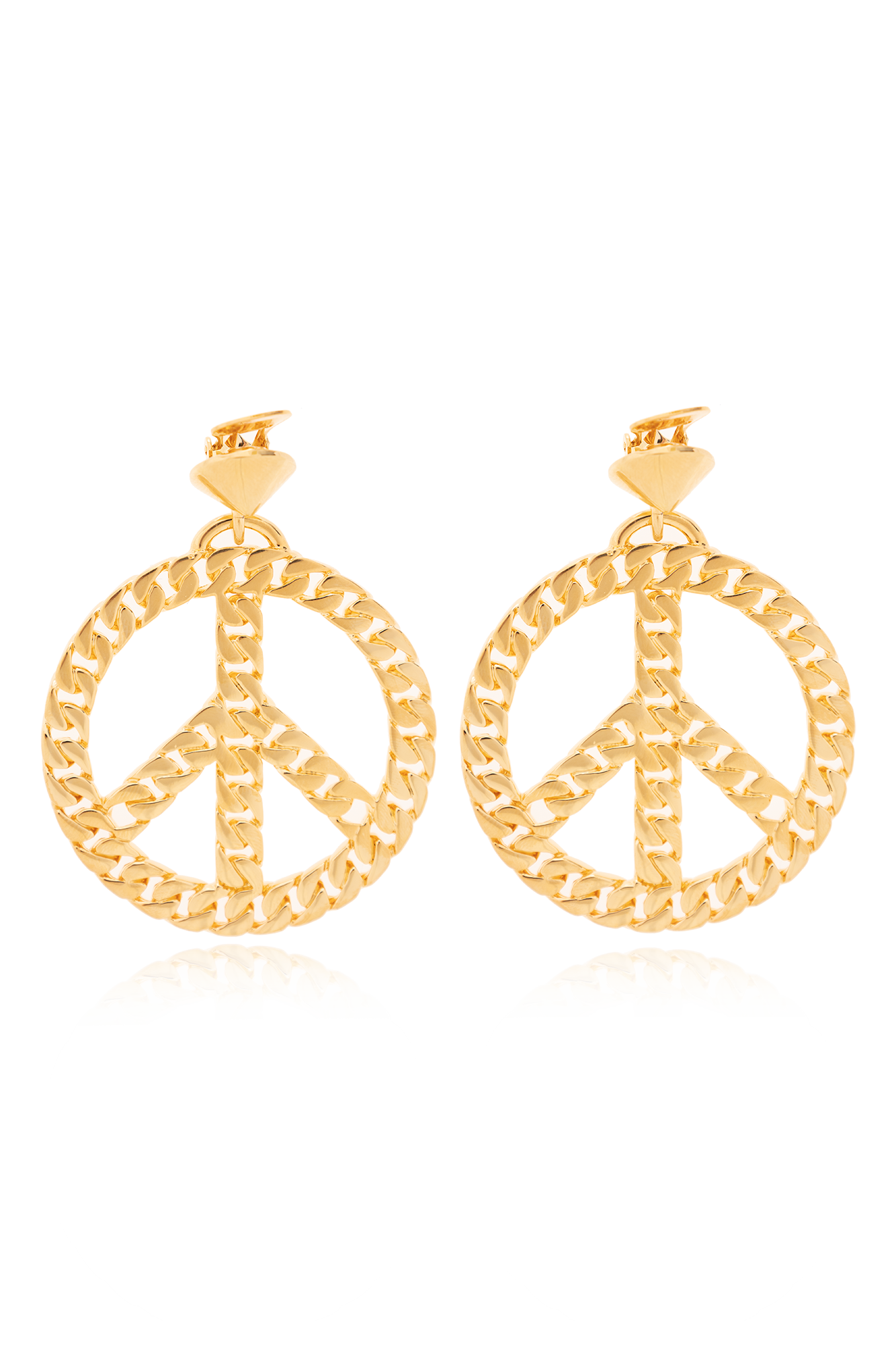 Moschino Clip-on earrings with the peace sign