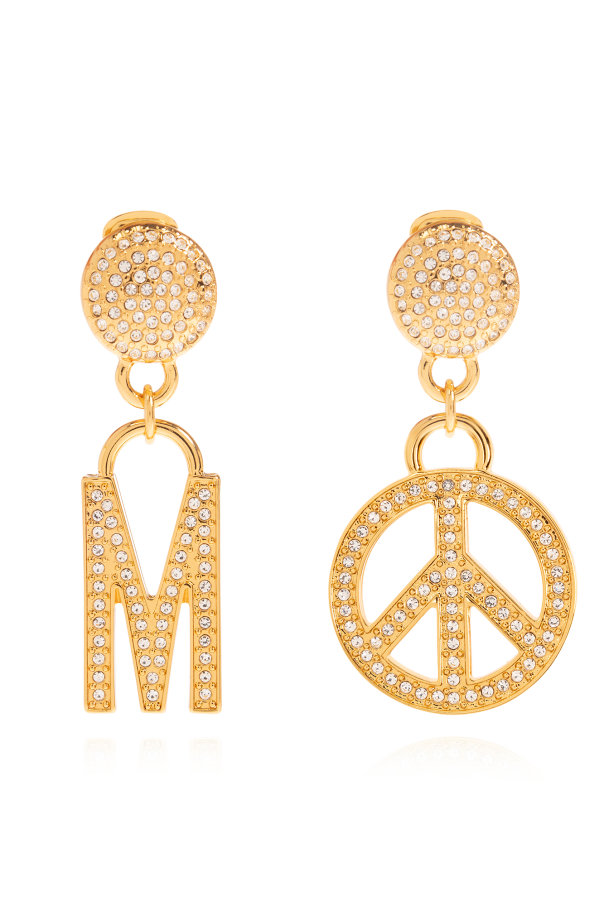 Moschino Clip-on earrings with crystals