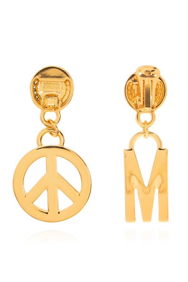 Moschino Clip-on earrings with crystals