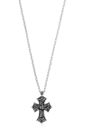 MISBHV SILVER Necklace with cross pendant