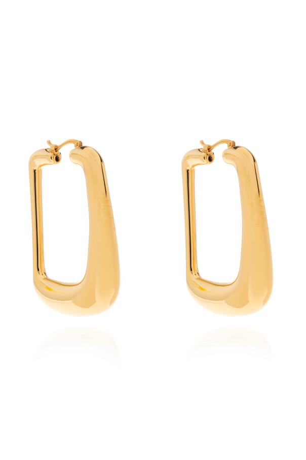 Mosiężne kolczyki ‘ovalo’ od Jacquemus