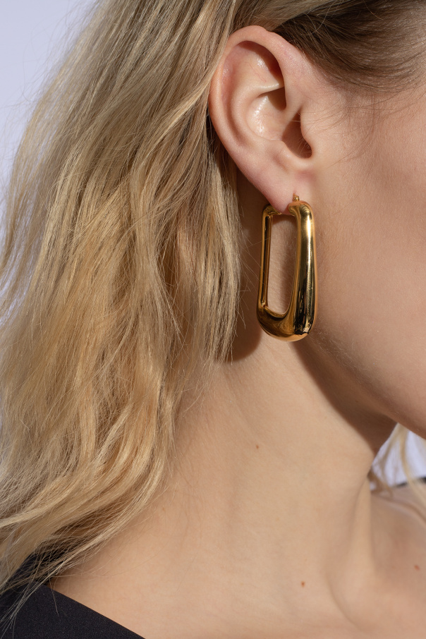Jacquemus 'Ovalo' brass earrings 