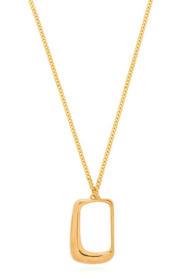 Brass necklace with charm od Jacquemus
